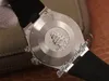 TWAF за рубежом Двойное время 47450 A1222 Автоматическая мужская часы стальные корпус Резервное копирование серебряных текстурных текстурной палкой Черный кожаный ремешок Super Edition часов PureTime A1