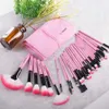 32 pezzi Pennelli trucco professionale Set Make Up Powder Brush Pinceaux maquillage Beauty Cosmetic Tools Kit Ombretto Lip Brush Bag CX200717
