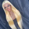 Kan vara anpassade leverantörer Partihandel 100% Virgin Human Hair 12a Toppkvalitet 613 Hår Straight 5x5 Transparent Lace Closure Wig