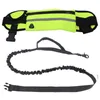 Taille de sport Pack de laisse Holster réfléchissant Colliers de chien Stretch Colliers anti-collision en plein air Fournitures d'animaux de compagnie