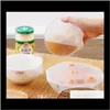 Other Kitchen Dining Bar 150 Set Wholesale 4Pcsset Sile Wraps Seal Cover Stretch Cling Film Food Fresh Keep Tools Bvydn G1Oy5