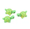 Cute Mini Turtles Landscape Ornaments Resin Garden Decorations Fairy Garden Miniatures Garden Bonsai Dollhouse Decorations Resin Craft Green