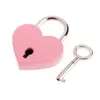 Heart Shaped Concentric Lock Metal Mulitcolor Key Padlock Gym Toolkit Package Door Locks Building Supplies RRE10880