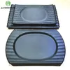 Black Frost Bamboo Raft Plates 10 "12" Прямоугольный Западный Стиль Пищи Большой Блюдо A5 Меламиновая Обицательная Столовка Посуда