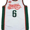 Nikivip #6 Kristaps retro Porzingis Baloncesto Sevilla White Basketball Jersey Mens Stitched Custom Number Name Jerseys Top Quality