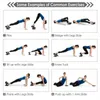 TOMSHOO 5PCS Yoga Set Hip Exercise Bands Sliding Tray Set For Home Workout Gym Fitness Equipment Band Sliding Disc Kit H1026