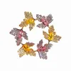 Sinzry 2019 Cubic Zircon Elegant Färgrik Blomma Sweety Suit Broscher Pin Lady Tremdy Smycken Tillbehör