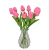 PU mini tulip artificial wedding decoration silk flower home artificials plant Fashion furnishing articles