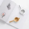 Rostfritt stål te silfilter Fine mesh Infuser Kaffe Cocktail mat återanvändbar guld silver färg dh2031