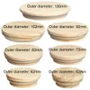 Reusable Bamboo Wood Lids With Straw Hole Smoothies Canning Storage Bottles Mason Jar Lid Wide Mouth Cup Eco Friendly Covers Cap