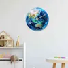 Night Glowing Acrylic 3D Earth Wall Clock In Dark Fluorescent Luminous Needle Art Horloge Modern Home Decoration Living Room 21110264L