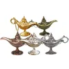 Fairy Tale Aladdin Magic Lampa Vintage Censer Creative Metal Aroma Burner Multi Color Rökelse Brännare Dekorativa Ornament Julklapp 5 färger