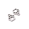 500Pcs Alloy Hollow Dog Paw Charm Pendant For Jewelry Making Bracelet Necklace DIY Accessories 11x13mm Antique Silver