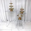 Festa decoração casamento plinths sauare pilares pedestal mesa quadrada geométrica flor mesa de bolo