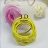 kids JD Scrunchies Hair Ring candy color Rubber ponyholder girls Ponytail Holder Circle Elastic Band Ropes Hairs Accessories