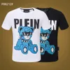 Plein Bear T 셔츠 Mens 디자이너 Tshirts 브랜드 의류 라인 석 두개골 남자 티셔츠 클래식 고품질 힙합 Streetwear Tshirt 캐주얼 탑 티셔츠 PB 11307
