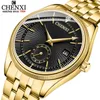 Chenxi Gold Watch Men es Top Brand Luxury Famous Wristwatch Male Clock Golden Quartz Wrist Calender Relogio Masculino 210728223K