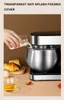 6-Speed Food Processor Mixer Electric Whisk Egg Beater Cream Blender Dough Machine With Stainless Steel Bowl