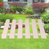 Clôture de plante en plastique réutilisable pour jardin décoratif petit avec grain de bois 50 * 30cm CANQ889 Décorations