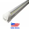 T8 Integrated Double Line LED TUBE 4FT 36W 50W 8FT 72W 100W 144W SMD2835 свет Лампы 124 Вт 96 '' Двойной ряд Освещение флуоресцентной замены AC 110-277V 25PSC USALight