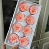 Fleurs décoratives couronnes rose érunale 4-5cm / 8pcs réels pour toujours les roses préservées tête pour les accessoires de décoration de maison de mariage fille