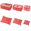 6 stks reizen opbergtas Set voor kleding Tidy Organizer Pouch Suite Thuis Closet Divider Container Organizer RRD12544