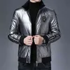 Hoogwaardige Ontwerper Merk Casual Mode Shiny Bubble Men Down Jacket Winter Windbreaker Streetwear Jassen Kleding 211214