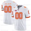 カスタム2021カレッジフットボールジャージーTRAVIS ETIENNE JR. Trevor Lawrence Justyn Ross Tee Higgins Sammy Watkins Tanner Museステッチオレンジホワイトパープル最高品質