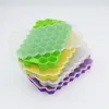 Honeycomb Kostki ICE Tace z Wymiennych pokrywków Żel krzemionkowy ICES Cooler Cubes Mold BPA Bezpłatny Domowy Model silikonowy DIY Mrożone ZZF8869