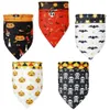 Pet Triangle Scarf Dog Halloween Saliva Ręcznik podwójny różne wzory Pet Scarfs8084351