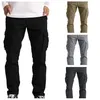 Herenbroeken Casual werkkleding Combat Safety Cargo 6-pocket volledige broek Heren elastische outdoorbroek