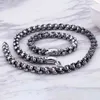 Punk 50 ~ 70 cm largo cráneo collares hombres StainlSteel pulido oro encanto enlace cadenas gargantilla hombre gótico joyería X0524