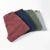 4 Color Mens Cargo Shorts Verano Estilo Clásico 100% Algodón Casual Bermudas Sección delgada Pantalones cortos Pantalones Masculinos