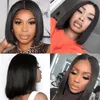 1B # Full Human Hair T Part Lace Front Wig Wave Bobo Perruques 10 12 14 Pouces Perruques De Cheveux Humains LS-A86