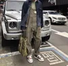 남성 바지 멀티 포켓 오버올 남성 Streetwear 작업화물 작업복 캐주얼 헐렁한 턱받이 바지 남성 드롭