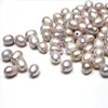 50 particles Through-hole White Black Brown Purple Grey Freshwater Pearl 3mm large hole loose beads 9x10mm-10x12mm
