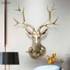 Luz americana Luxo Criativo Decoração Pingente Modelo Sala de Estar Parch Background Grande Veado Deer Parede Pendurado 210414