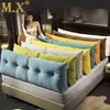 Mx tvättbar lång sängkudde med fyllning modern enkelhet triangel soffa kudde kudde singel dubbel hem tillbaka kudde A8 211210