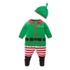 Kerst baby rompertjes Santa kostuums babykleding sets algemene baby boy kleding jumpsuit roupa de bebe roupas para bebe menino 210413