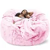 Camp Furniture Giant Beanbag Sofa Cover Big XXL Ingen fylld bönpåse Pouf Ottoman Stol Couch Bed Seat Puff Futon Relax Lounge5628371
