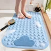 Tapis de bain 1pc elliptique TPE tapis de salle de bain antidérapant coussin de massage douche silicone ventouse brosse à pied peau morte point perle