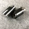 One Pair: Full Carbon Fiber For Universal Akrapovic Exhaust Muffler Tips Auto Car Cover Styling