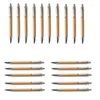 Hot Sell Bamboo Ballpoint Pen Pers Type Bal Pennen School Office Stationery Business Promotion Cadeaus GRATIS