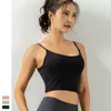 Vêtements de yoga de soutien-gorge de sport pour femmes Solide Fitness Running Swear Active Strap Sling Cross Back Unwear Workout Tops Cropped Tops
