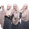 Accan Kadın Jersey Çift Döngü Anında Hijab Femme Musulman Headwrap İslami başörtüsü pamuk modal şal 1pcs 85 180cmscarves
