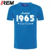 1965 Sınırlı Baskı Altın Tasarım erkek Siyah T-Shirt Serin Rahat Gurur T Gömlek Erkekler Unisex Moda Tshirt Gevşek Boyutu 210629