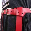 Belts Hanfu Belt Men Women Leather Alloy Ancient Cosplay Accessories Red Black For2924111