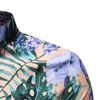 メンズカジュアルシャツスタイルパーソナライズされたレジャービジネスハワイアンシャツバケーションクリエイティブ半袖プリント男性ドレス