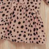 Wiosna i jesień Baby / Toddler Leopard Print Flounce Dress Dress 210528