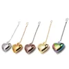 High Quality Heart Shaped Tea Infuser Spoon Strainer Stainless Steel Tea Infusers Teaware Kitchen Accessories